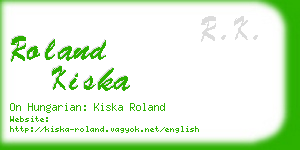 roland kiska business card